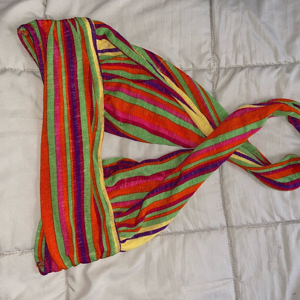 SHEIN Multicolor Striped Crop Top